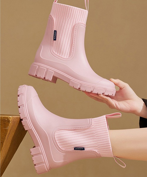 Lace Ladies（レースレディース） 長靴 レインブーツ 異素材 ソックス