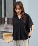 ブラウス シャツ 「再入荷」「接触冷感」さらさ...の詳細画像1