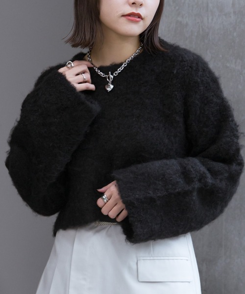 「PAGEBOY」 長袖ニット FREE ターコイズブルー レディース_画像5