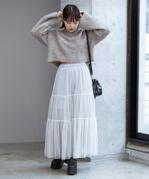 「PAGEBOY」 長袖ニット FREE ターコイズブルー レディース_画像9