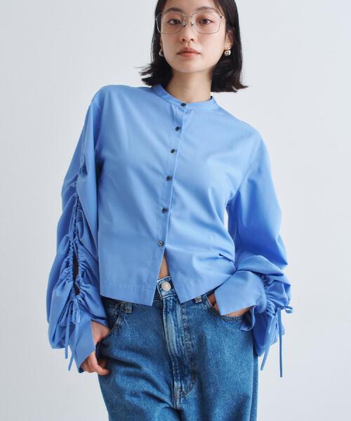 ブラウス シャツ playful puffs blouse レディース