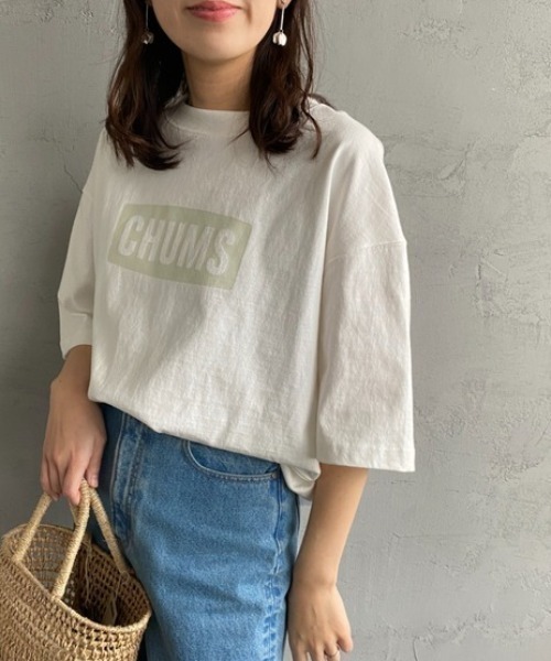 tシャツ 「CHUMS/チャムス」 ヘビーウェイト チャムスロゴ プリントTシャツ レディース メンズ