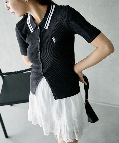 U.S. POLO ASSN. ニット セーター × PUBLUX/ユーエスポロアッ