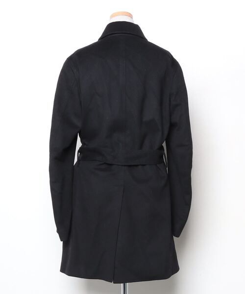 EDIFICE（エディフィス） ステンカラーコート 44 ブラック メンズ