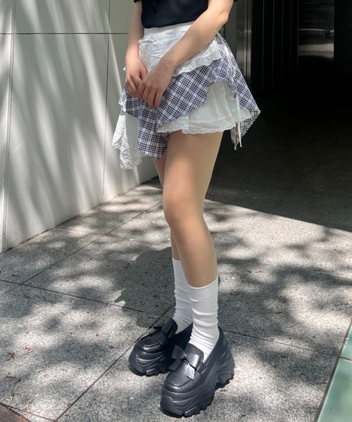 スカート Shimapu MORE self LOVE スカート アシンメトリースカート : ZOZOTOWN