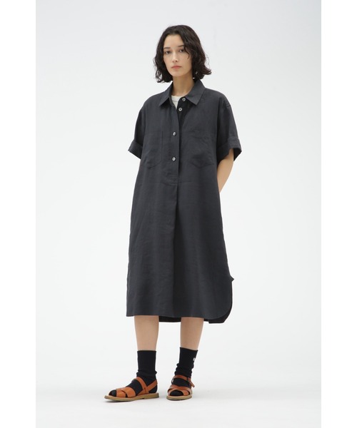 MARGARET HOWELL ワンピース 紺 0401225E0095 MARGARET HOWELL ワンピース LIGHT LINEN : ZOZOTOWN Yahoo!店