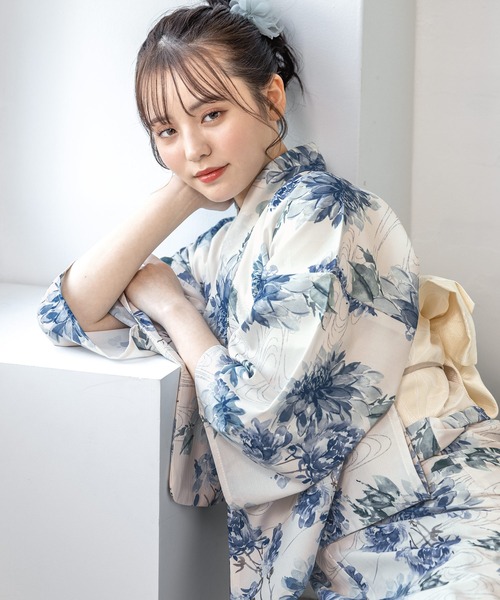 【再お値下げ】SOUBIEN　浴衣　セパレート　3点セット SOUBIEN 浴衣 “初心者でもプロの着姿”新二部式 セパレート浴衣3