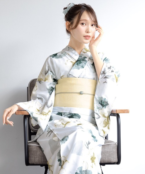 【再お値下げ】SOUBIEN　浴衣　セパレート　3点セット SOUBIEN 浴衣 2wayセパレート浴衣3点セット （上着＋ワンピース