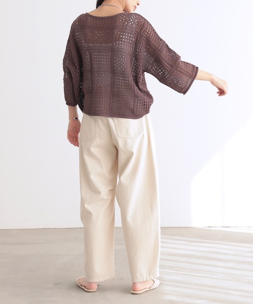 for/c（フォーシー） ニット セーター クロシェニットプルオーバー