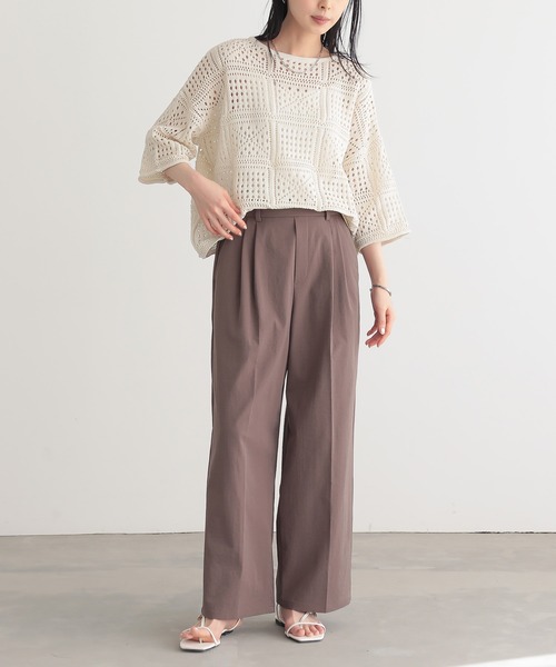 for/c（フォーシー） ニット セーター クロシェニットプルオーバー