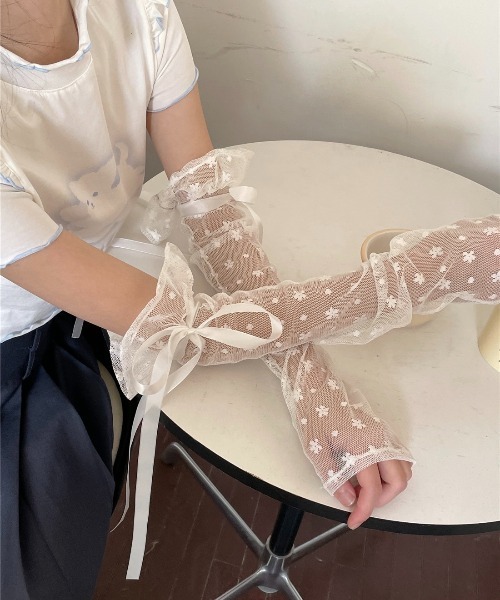 BURNER アームカバー 「OKUOKU 0909」レース oku-arm-g1-7