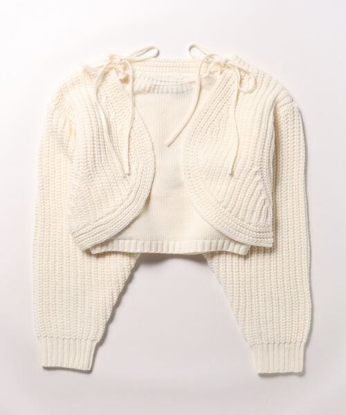 「Heather」 ニットアンサンブル FREE アイボリー レディース_画像2