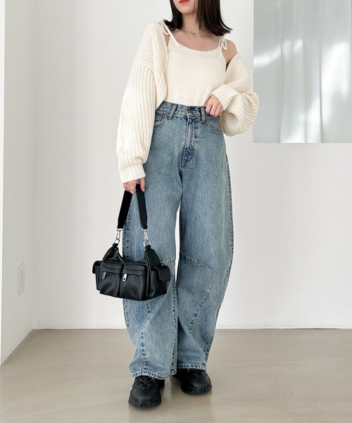 「Heather」 ニットアンサンブル FREE アイボリー レディース_画像5