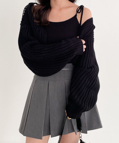 「Heather」 ニットアンサンブル FREE アイボリー レディース_画像8