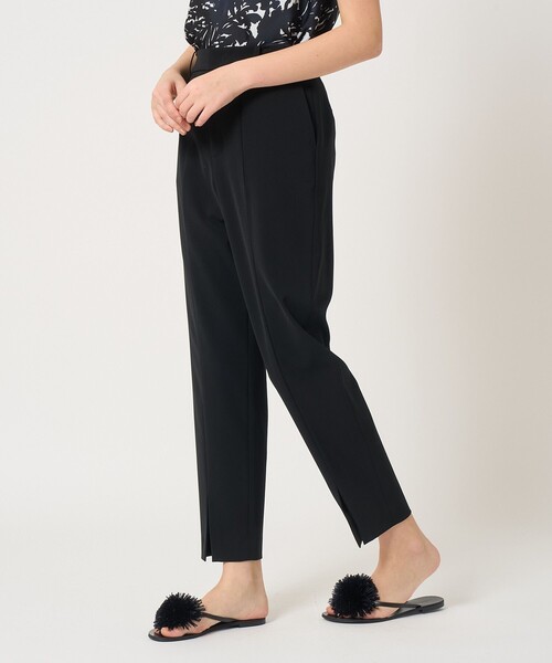 ANAYI（アナイ） パンツ ダブルクロススリットパンツ レディース
