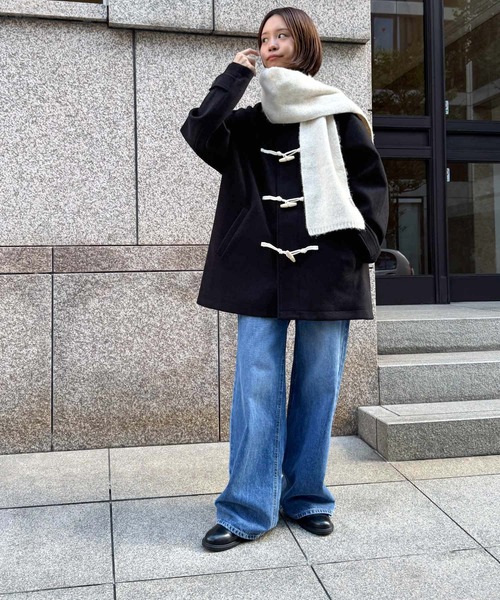 CANAL JEAN（キャナルジーン） ダッフルコート ONE SIZE ブラック