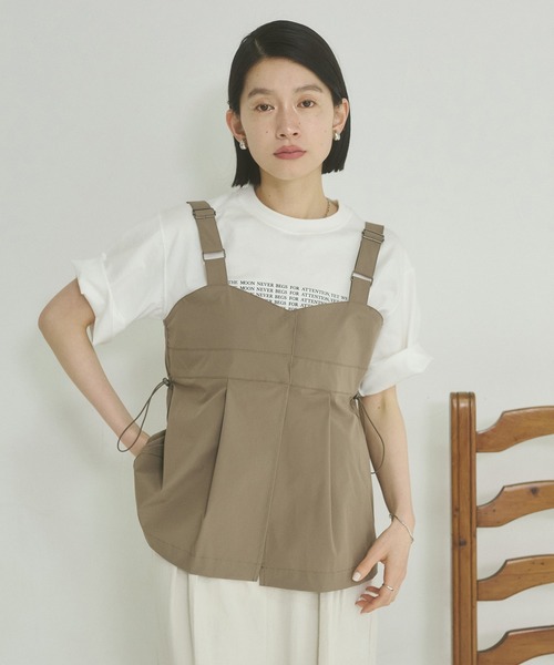 ベスト ジレ 2WAYドットビスチェ レディース Didot.showroom ベスト ジレ ブラトップビスチェ レディース