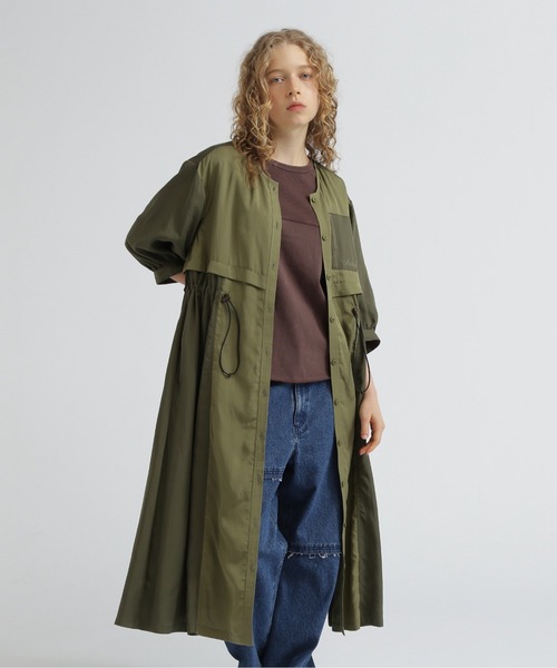 *AVIREX* シアーカラースキーム フーディージャケット WOMAN》SHEER COLOR SCHEME HOODIE JACKET/シアーカラースキーム