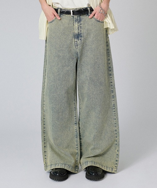 ONCILY（オンシェリー） ジーンズ SEMI-FLARED DENIM PANTS