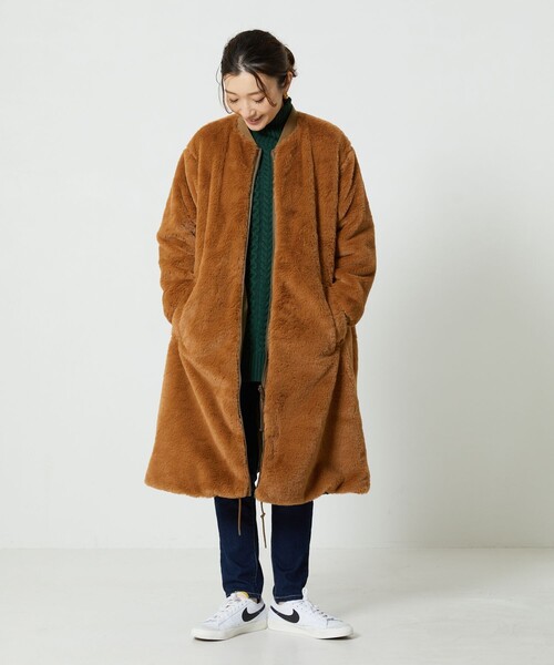 FREAK'S STORE（フリークスストア） ノーカラーコート 36 ベージュ