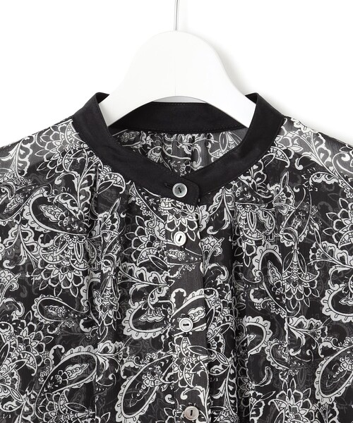 ワンピース 「一部店舗限定/速乾性/洗える」モノトーンプリント ワンピースの画像