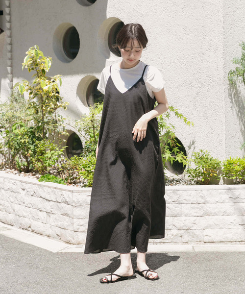 【おしゃれ⭐URBAN RESEARCH】濃紺　ワンピース　タグ付き ITEMS URBANRESEARCH ワンピース キャミワンピースセット