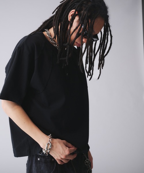ANDER HUNK tシャツ Metal Henry neck T-shirt /メタルヘンリーネックT 