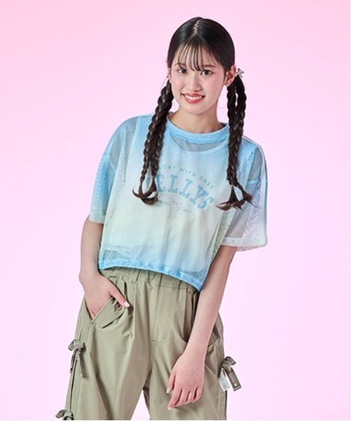 メゾピアノ　新品　140  シェル　Tシャツ　グラデーション ショートパンツ 6042101_17.jpg