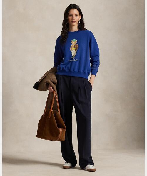 トレーナー スウェット Polo ベア ライトウェイト フリース クルーネック レディース POLO RALPH LAUREN トレーナー スウェット Polo ベア ライト
