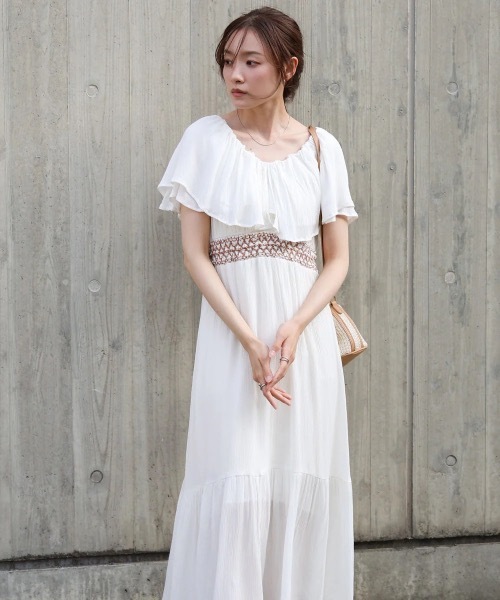 BAB（バブ） ワンピース 「S・Mサイズ展開」レーヨンクレープ