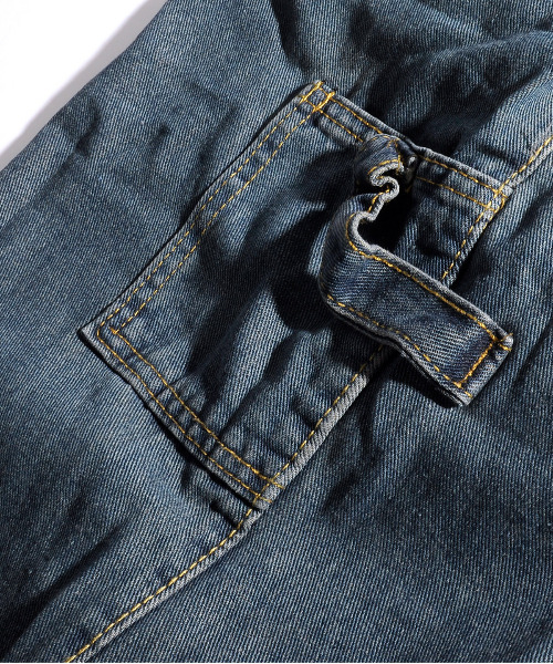 「neos」 デニムパンツ LARGE サックスブルー メンズ