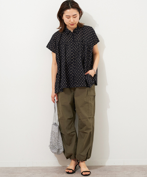 SOIL(ファッション) 「soil」 半袖シャツ 1 ブラック レディース