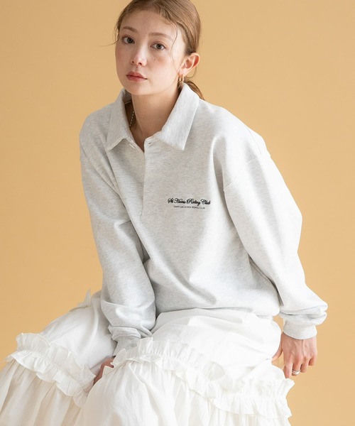 トレーナー スウェット GEM SPORTSWEAR　スウェットポロシャツ レディース