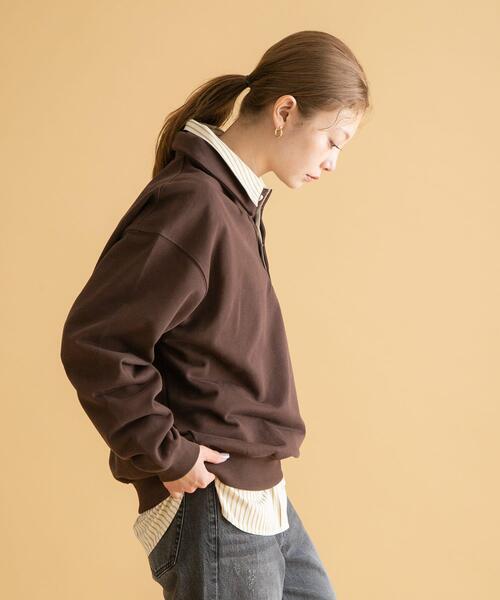 back channel スウェット ポロシャツ 00s ペイズリー柄 日本製 URBAN RESEARCH Sonny Label トレーナー スウェット GEM SPORTSWEAR