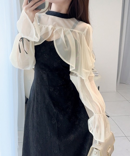 mily bilet ワンピース 「mily bilet」オケージョンにも使えるチュール  