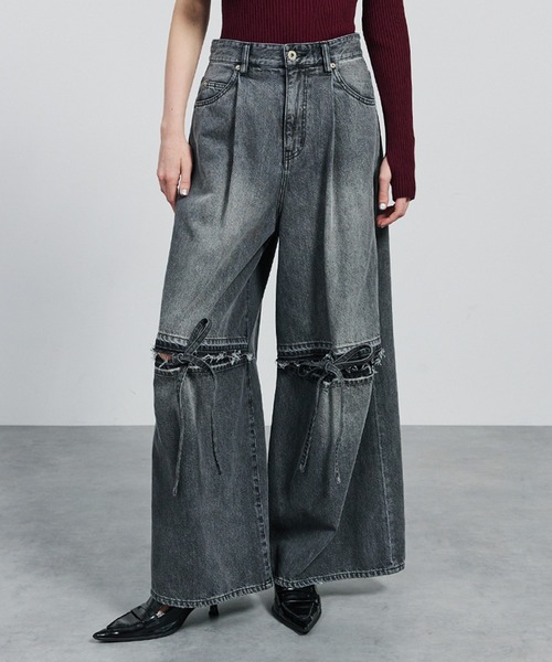 SORIN ジーンズ デニム デニムパンツ Ribbon Slit Jeans/リボン