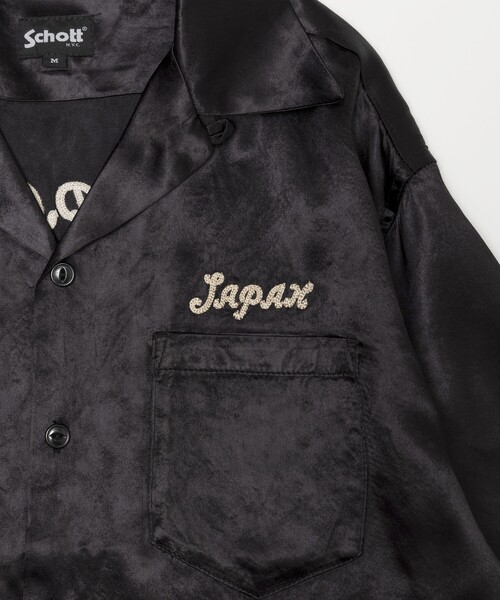 Schott N.Y.C 「schott」 半袖シャツ MEDIUM ベージュ メンズ