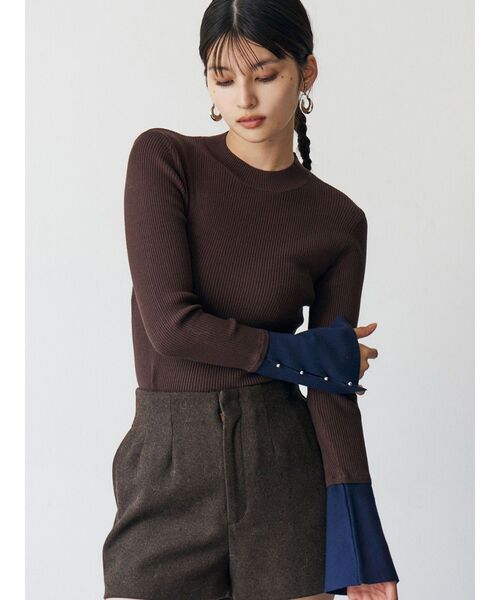 MURUA(ムルーア) ニット セーター フレアスリーブアクセントニット MURUA(ムルーア) ニット セーター フレアスリーブアクセントニット