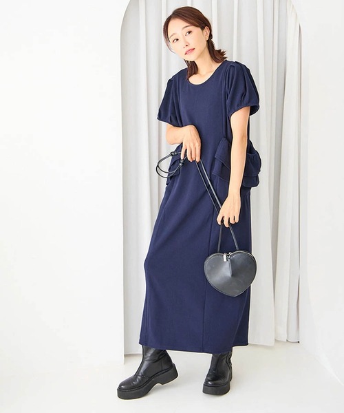 ワンピース myu Myu ワンピース ポケットフリルリラックスワンピース : ZOZOTOWN