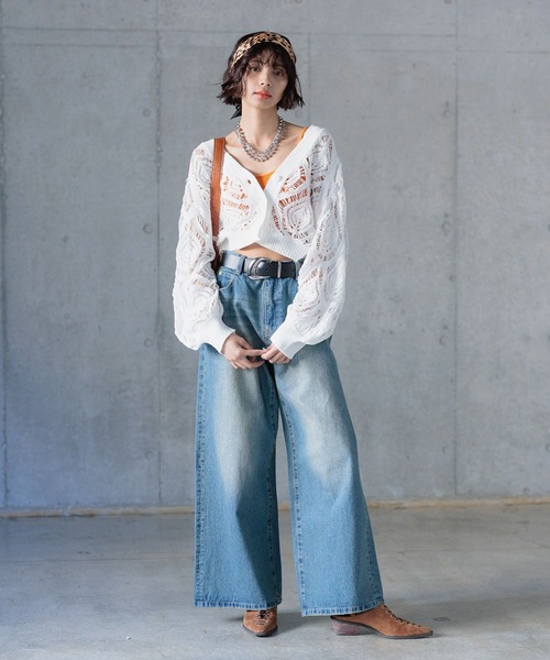 「PAGEBOY」 カーディガン FREE ブラック レディース_画像2