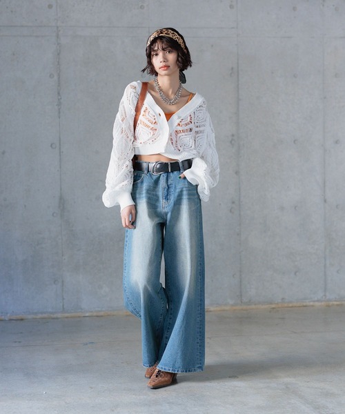 「PAGEBOY」 カーディガン FREE ブラック レディース_画像3