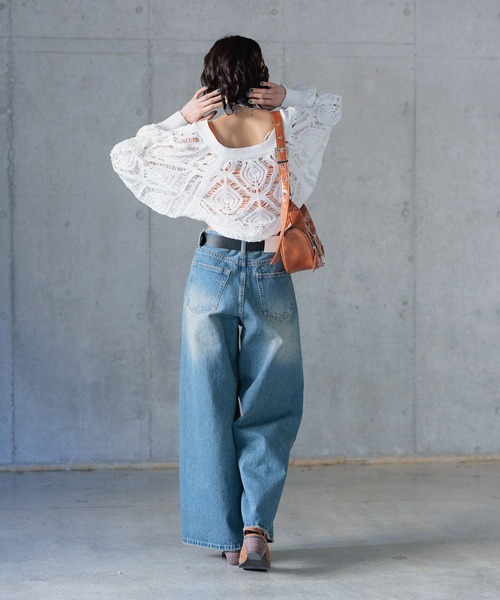 「PAGEBOY」 カーディガン FREE ブラック レディース_画像4