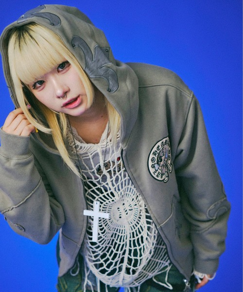 GALFY（ガルフィー） パーカー GALFY-百合の紋紋パーカー メンズ