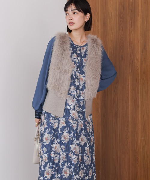 Bou Jeloud（ブージュルード） ワンピース ジャガードプリーツ