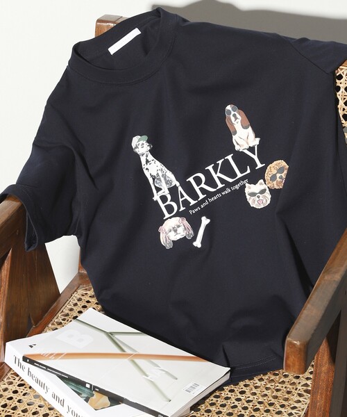 「Firsthand」 半袖Tシャツ FREE チャコールグレー レディース_画像3