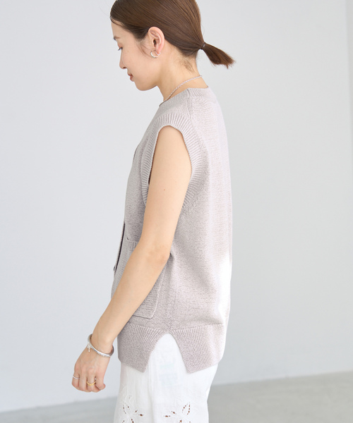 IENA（イエナ） ニットベスト FREE ベージュ レディース : ZOZOTOWN