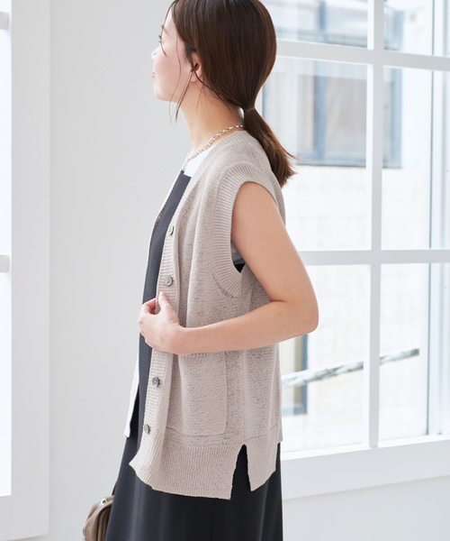 IENA（イエナ） ニットベスト FREE ベージュ レディース : ZOZOTOWN