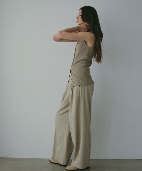 ETRE TOKYO パンツ サイロスパンタックワイドパンツ レディース  