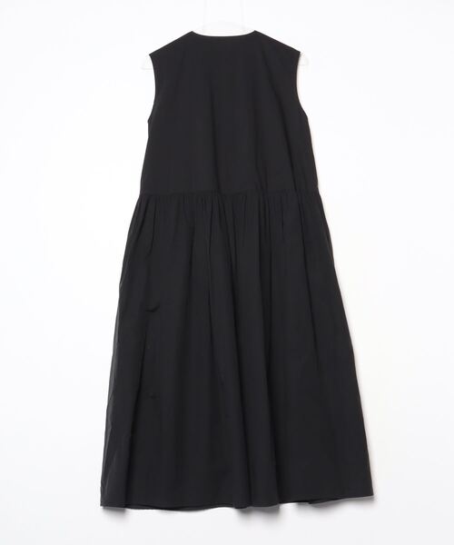 Yori」 リボンノースリーブワンピース 36 ブラック レディース