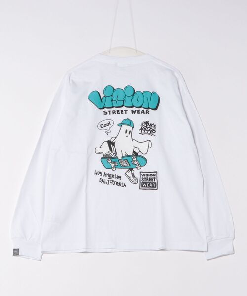 VISION STREET WEAR tシャツ WEAR ゴースト発砲プリントロンT メンズ